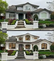 Stucco walls are very common in toronto. 25 Front Porch Decorating Ideas To Make Your Entry More Inviting Brick Batten Stucco House Colors Brick Exterior House House Exterior