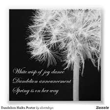 Dandelion Haiku Poster Zazzle Com Haiku Haiku Poems Dandelion