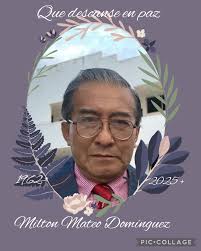 SENTIDO DECESO EN SANTA ELENA FALLECE MILTON MATEO DOMINGUEZ ONDA  CONTERNACION 1962 *