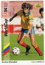 'pacho' volvió a colombia en 1992 donde fue técnico del américa de cali y ganó el título de la liga local. Andres Escobar Of Colombia 1994 World Cup Finals Card Seleccion Colombiana De Futbol Balompie Futbol
