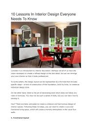 Reduce the stress and hassle of interior decoration by reading up the tips on how to give your room an impressive style. 10 Lessons In Interior Design Everyone Needs To Know By Furniturefromturkey Issuu