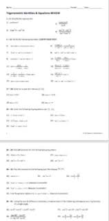 Improve your math knowledge with free questions in trigonometric identities i and thousands of other math skills. Simplifying And Verifying Trig Identities Worksheets Teaching Resources Tpt