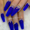 Blue and white colors on the nails are one of the most popular and one of the most fitting designs there are. 3