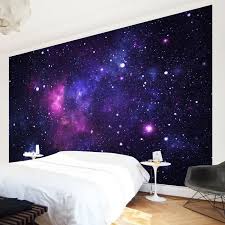 Non Woven Wallpaper Galaxy Mural Wide Space Themed Bedroom Bedroom Wallpaper Galaxy Wallpaper Bedroom