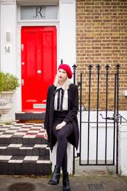 Checkered Red Berets Paris Outfits Winter Outfits