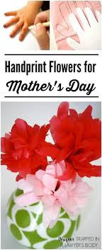 Handprint Flowers Perfect For Mother S Day Diy Mother S Day Crafts Mothers Day Crafts Handprint Gifts