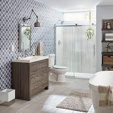 Benice subway tiles peel and stick backsplash w/imitation marbling design, stick on tiles kitchen bathroom wall sticker 3.85x11.73white gray (16tiles) 5.0 out of 5 stars 3 $39.90 $ 39. Bathroom Tile Ideas The Home Depot