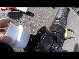 How to join together two pieces of corrugated flexible pvc hose. How To Connect Pvc To Corrugated Pipe Do It Yourself By Apple Drains Drainage Contractors Youtube