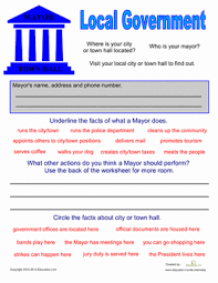 Local Government For Kids Worksheet Education Com Government Lessons Third Grade Social Studies 3rd Grade Social Studies