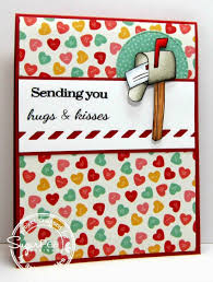 Just A Pigment Of My Imagination Spdss18 Sending You Hugs Kisses Valentines Cards Paper Crafts For Kids Sugarpea Designs