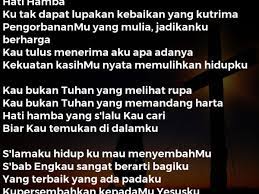 Hati Hamba Lirik Lagu Kristen