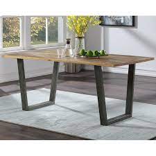 Reclaimed oak wood living room set. Urban Elegance Dining Table Reclaimed Wood Metal Akd Furniture