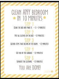 This will help you to not get bored with the different areas so you can clean more efficiently. Quickly Clean A Room Http Www Howdoesshe Com How To Teach Your Child To Clean Any Bedroom In Ten Clean Bedroom Bedroom Cleaning Checklist Room Cleaning Tips