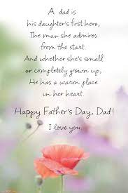To my dearest dad, i wish fathers day messages from adopted daughter. A Dad Is His Daughter S First Hero The Man She Admires From The Start And Whether She S Small Or Happy Father Day Quotes Fathers Day Poems Fathers Day Quotes