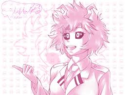 What was mina ashido's hero name in my hero academia? Mina Ashido My Hero Academia Antazar Illustrations Art Street