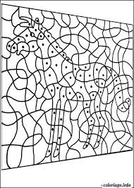 Coloriage à dessiner magique difficile 6eme. Coloriage Magique Cheval Facile Maternelle Jecolorie Com