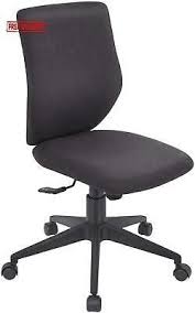 Bowthy Armless Office Chair Ergonomic Computer Task Desk Chair Without Arms Mid Affilink Black Office Chair Office Chair Armless