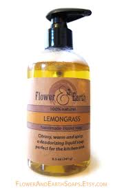 Lemongrass Liquid Soap Lemongrass Castile Flower Earth Soap Liquid Soap Organic Ingredients