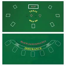 Table Top Poker Texas Hold Em Layout 36 X 72 Green Mat Pad Portable Felt Cover Davinci Blackjack Texas Holdem Poker Table Top