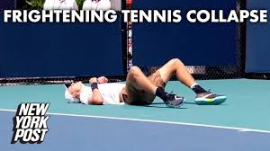 British teenager jack draper secured a first atp tour singles win by claiming the notable scalp of world number draper made his atp tour debut earlier this year in miami, pushing kazakhstan's. Tennis Prodigy Jack Draper Collapses At Miami Open New York Post Youtube