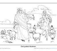 Obtain copies of the activity sheet for the children in the class. Abraham Moves