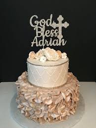 Personalized God Bless Cake Topper Baptism Cake Topper Etsy Baptism Cake Toppers Christening Cake Topper Baptism Cupcakes