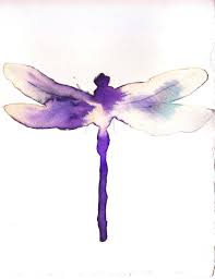 Colorful dragonfly tattoo designs on his shoulder for women. Items Similar To Purple And White Dragonfly Original Watercolour Painting On Etsy Dragonfly Tattoo Design Watercolor Dragonfly Dragonfly Tattoo