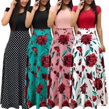 Ditsy floral ruffle hem shirred dress. New Europe And America Style Women Floral Print Maxi Dress Fashionable Hot Sale Summer Evening Party Elegant Long Dress