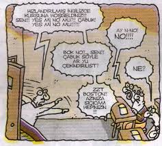 Hizlandirilmis Ingilizce Kursuna Hosgeldiniz Sen Yes Mi No Mu Cabuk Yes Mi No Mu Ay N No No Bok No Sen Karikatur Mizah Komik