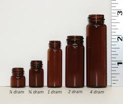 glass plastic container size charts