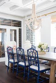 The pacific beach dining chair is constructed of beach and pine wood frame with a heavyweight cotton slipcover. Coffered Dining Room Ceiling With Beaded Wood Chandelier Transitional Dining Room