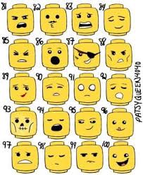 Pix For Lego Faces Expressions Lego Faces Lego Birthday Lego Cookies