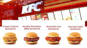 Kfc Fried Chicken Menu List Sandwich Menu Chicken Menu Bbq Sandwich