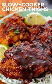 These Asian Slow Cooker Chicken Thighs Have The Most Addictive Sauce In 2020 Chicken Thighs Slow Cooker Recipes Slow Cooker Chicken Thighs Slow Cooker Asian Chicken