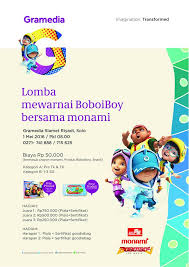 Gambar menggambar boboiboy api 9komik tips nah akhirnya. Gramedia Slamet Riyadi Surakarta Twitterren Untuk Adik2 Bisa Mengikuti Lomba Mewarnai Boboiboy Bersama Monami Tanggal 1 Mei 2016 Soloinfoid