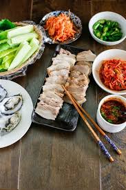 bossam korean pork lettuce wraps my