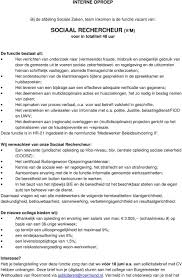 Sociaal Rechercheur V M Voor In Totaliteit 48 Uur Pdf Gratis Download