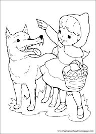 Free printable little red riding hood coloring pages. Little Red Riding Hood Coloring Pages Free For Kids