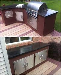Outdoor kitchen cabinets come in a wide array of styles. 15 Amazing Diy Outdoor Kitchen Plans You Can Build On A Budget Diy Crafts