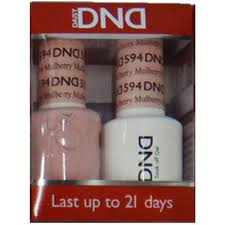 Dnd Duo Gel Pack Diva Collection Mulberry 1 Gel Polish 0 47 Oz 1 Lacquer 0 47 Oz In Matching Color Dnd G594