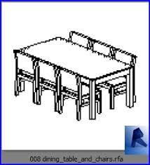 The table is much more than a simple furnishing accessory, it is the central point of the house, where the day begins and ends, it is the indispensable place in everyone's daily life. Revit Families Dining Table And Chairs Rf 32 Table And Chairs 8 Architecture Engineering And Construction