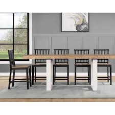 Dining Set Table 4 Counter Chairs