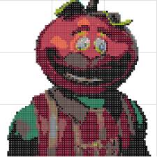 Mr Tomato Head Fortnite Dessin Pixel Dessin Avengers