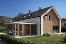 Tipska Atrijska Hisa Tip1 2amv Arhitekti Modern Barn House Gable House Facade House