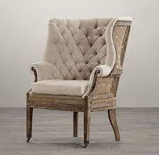 restoration hardware deconstructed chair upholstered chairs wing chair