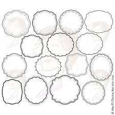 Oval Rug Clipart Black And White Frames Digital Download Featuring 15 Round And Oval Frame Etsy Clip Art Clip Art Borders Frame Clipart
