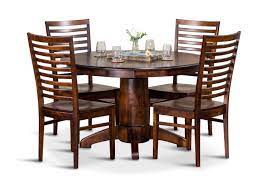 L90x w90 x h75 cm chair: Tucson Amish Maple Round Table With 4 Chairs Hom Furniture