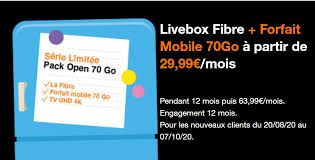 Ajoutez votre pack internet + mobile au. Orange Une Nouvelle Offre Box Internet Forfait 70 Go A 30 Mois
