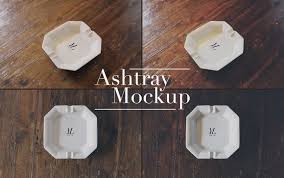 Ashtray Mockup By Manfredicalamai On Creative Market Mockup Ashtray Creative Market