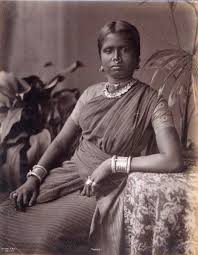 Late 19th century Madras high society woman portrait
